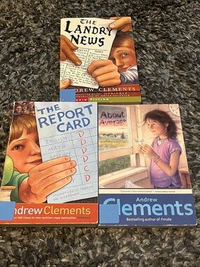 Andrew Clements Paperback Book Set - Colorful Illustrated Covers